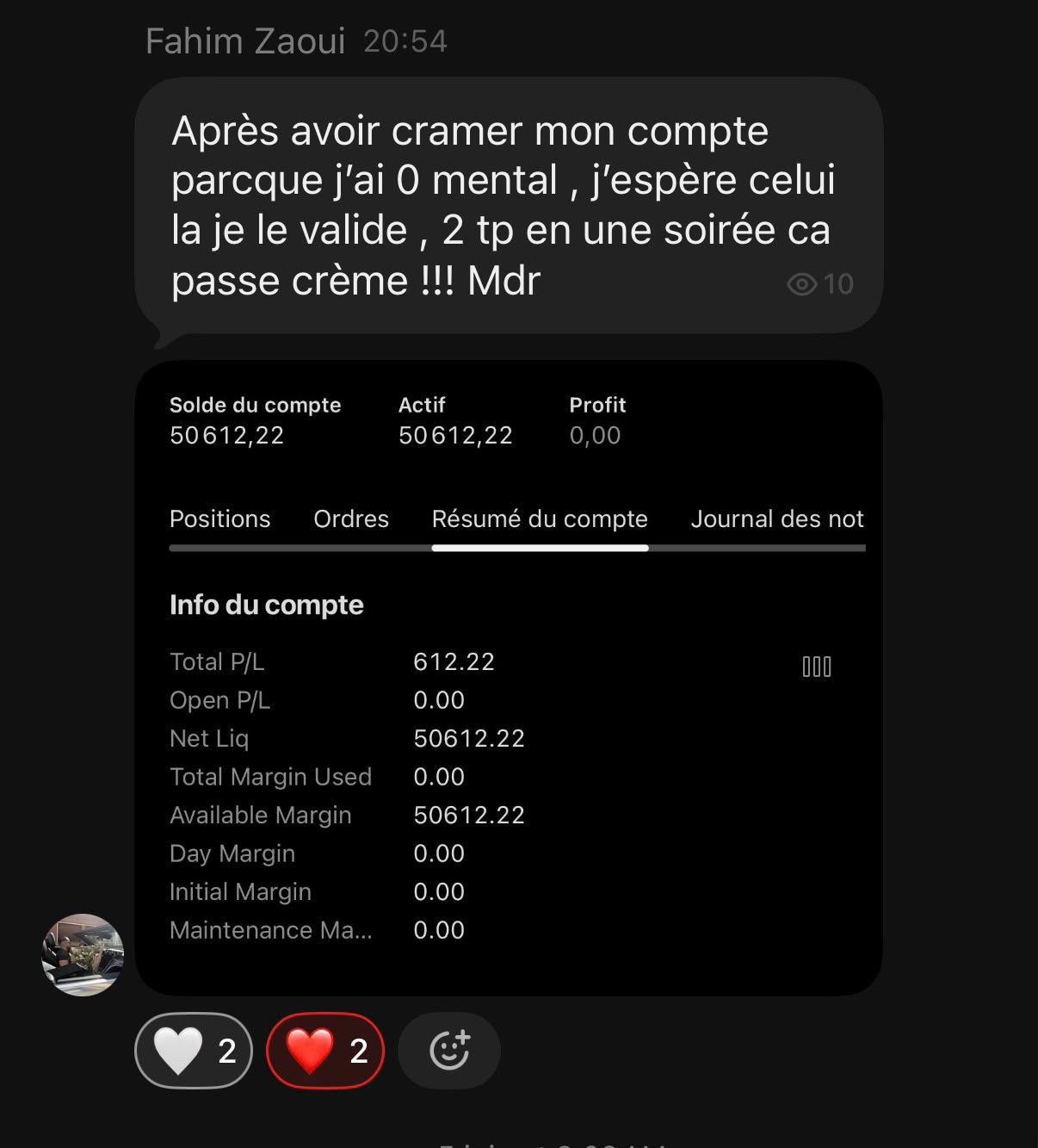 Fahim — 2 TP en une soirée